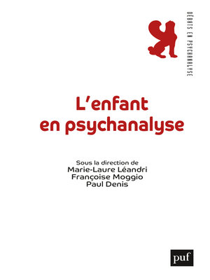 cover image of L'enfant en psychanalyse